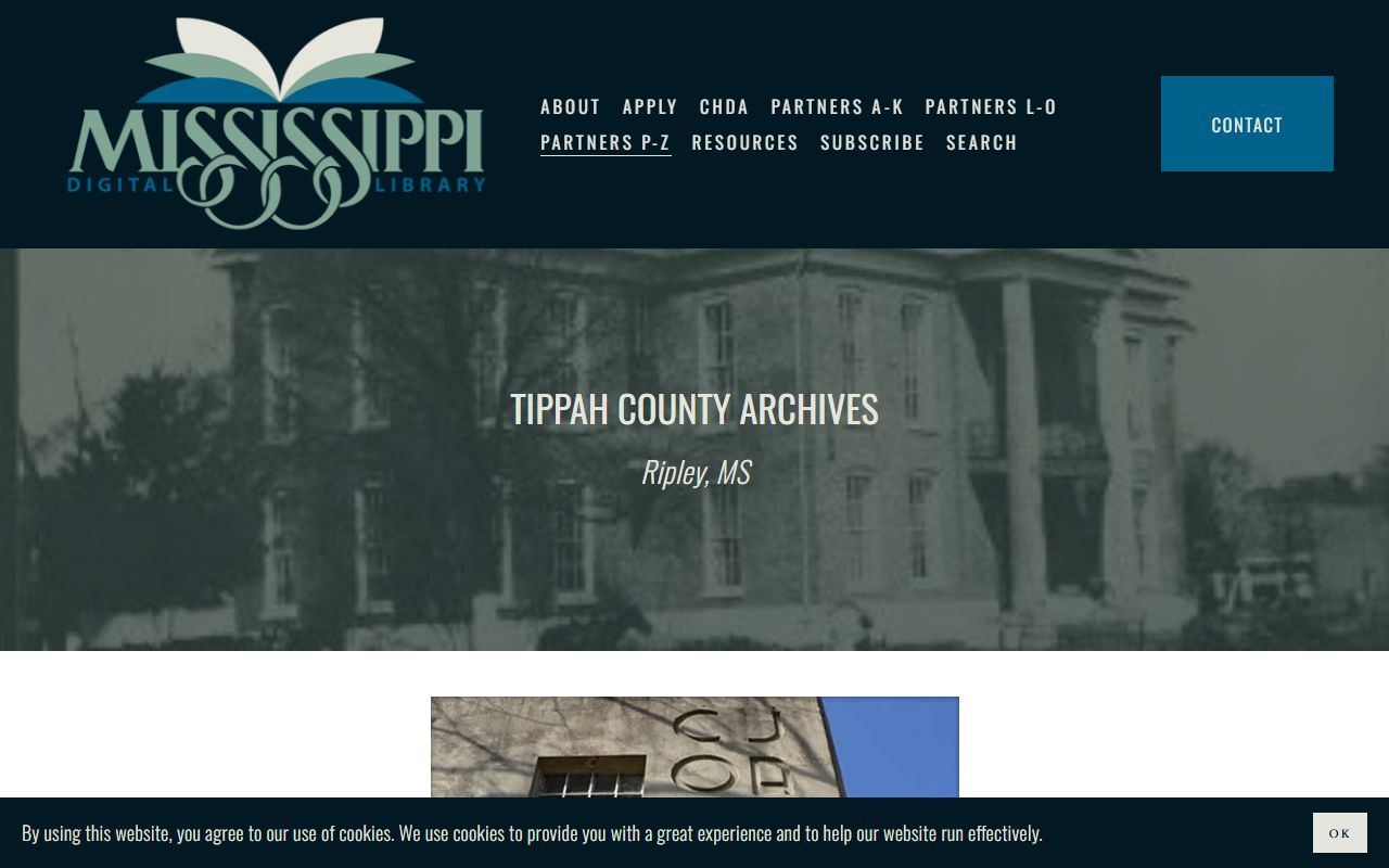 Tippah County probate and historic records in the Mississippi Digital Library